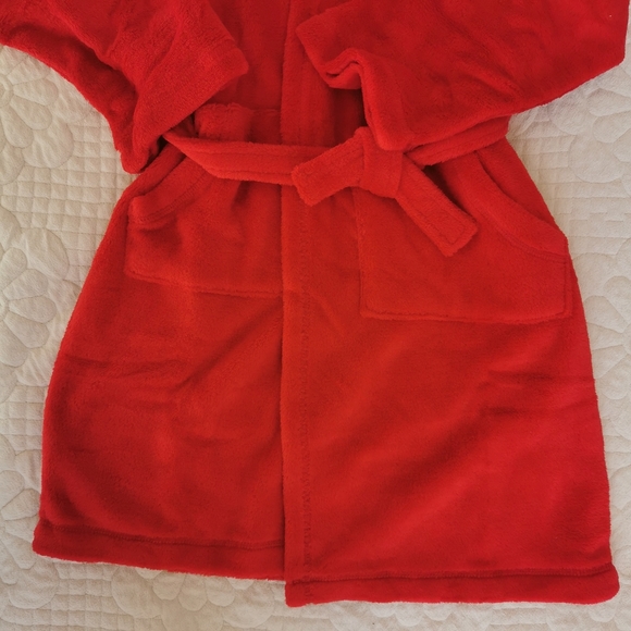 New Gap Kids Fleece Hooded Bathrobe Size 8t - Picture 5 of 6